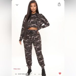 Fashion Nova Camo Two Piece Set Camouflage